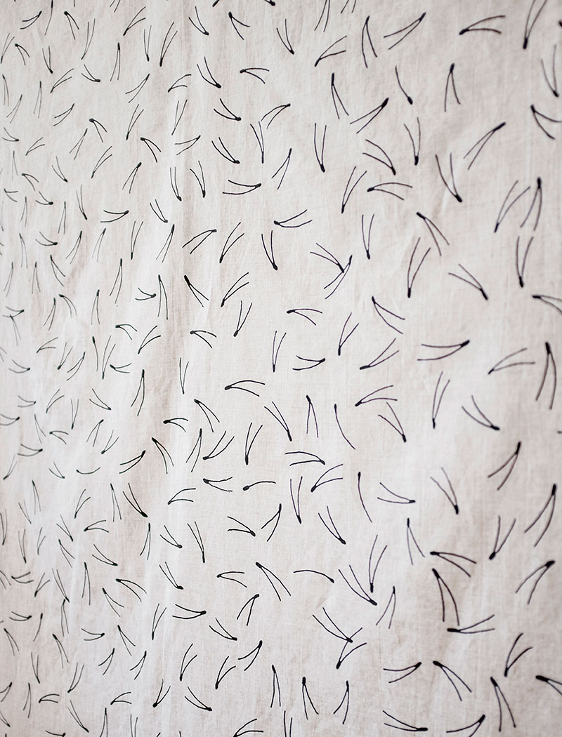 BARR FABRIC, NATURE/BLACK