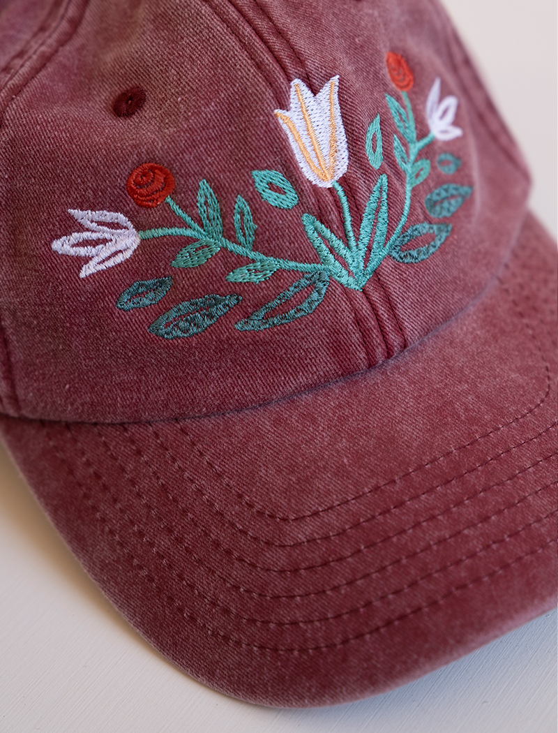 KURBITS CAP, WASHED Vintage Red