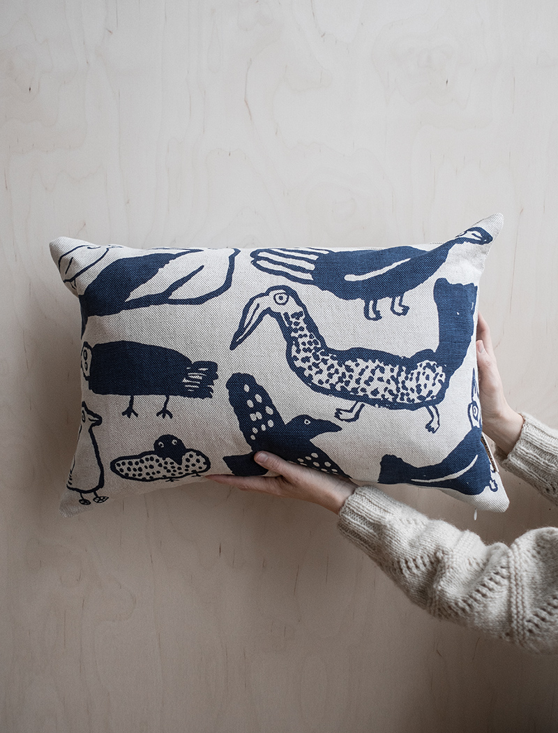 TORI CUSHION COVER, BLUE