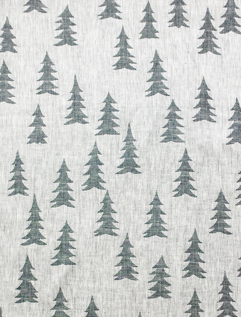 GRAN LINEN FABRIC SAMPLE, DARK GREEN