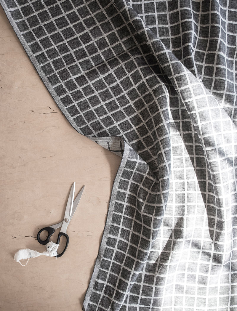 RUTIG FABRIC, BLACK