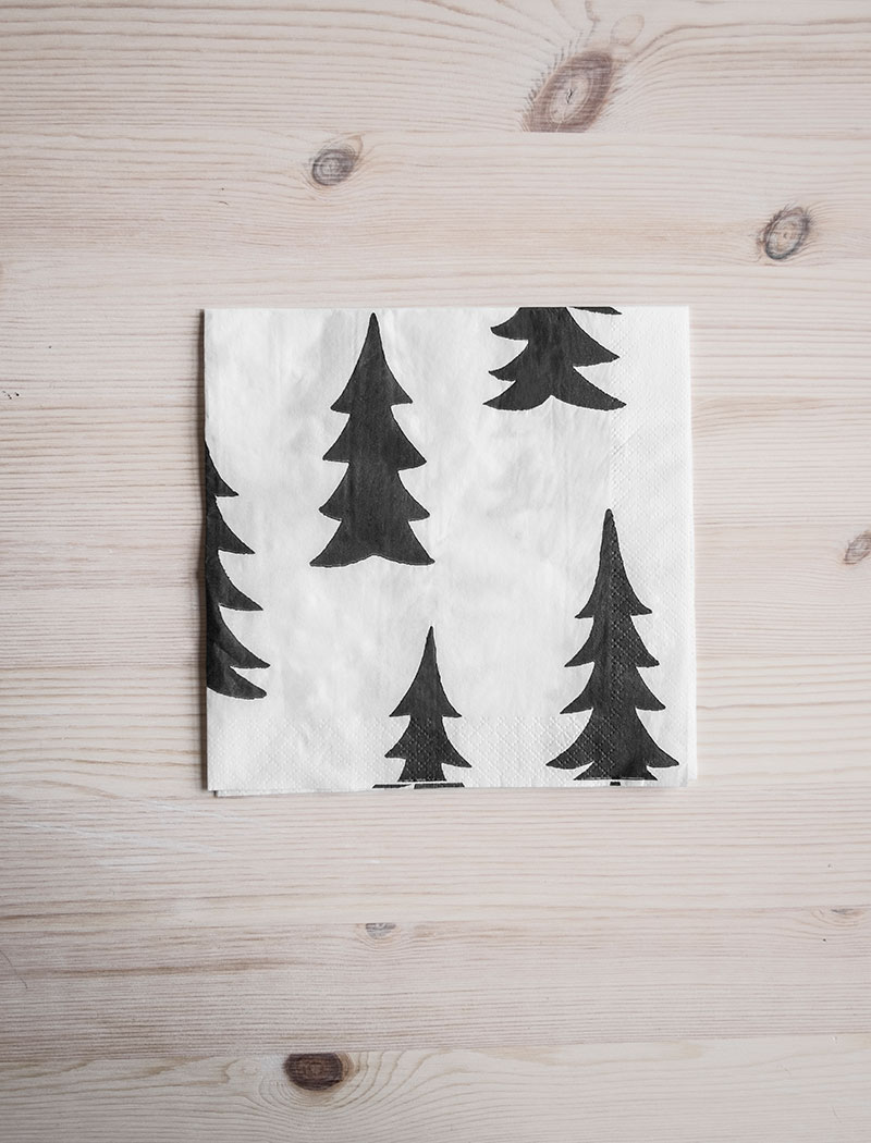 GRAN PAPER NAPKINS Black