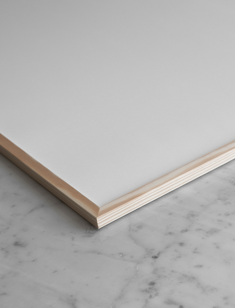FRAME PINEWOOD, PLEXI 50×70 cm