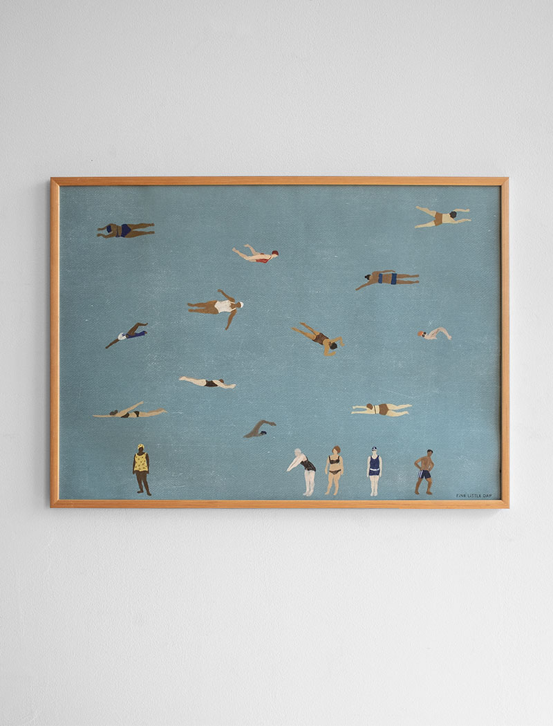 SWIMMERS POSTER 50x70 cm