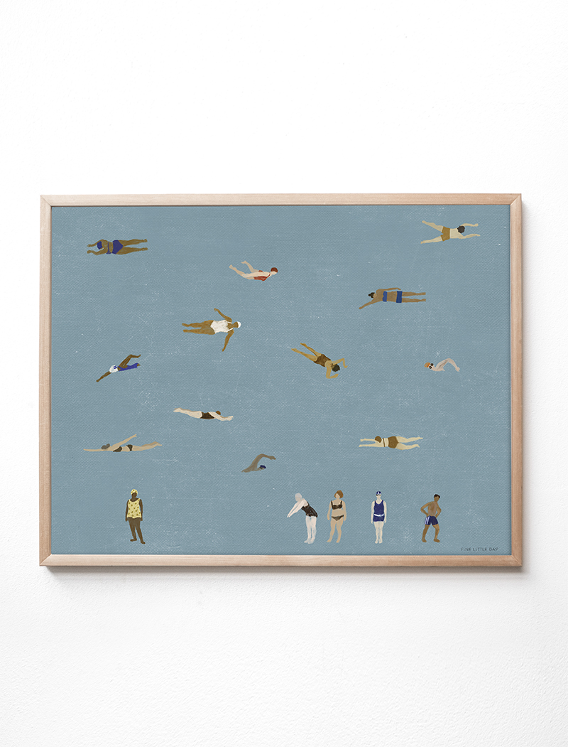 SWIMMERS POSTER 40×50 cm