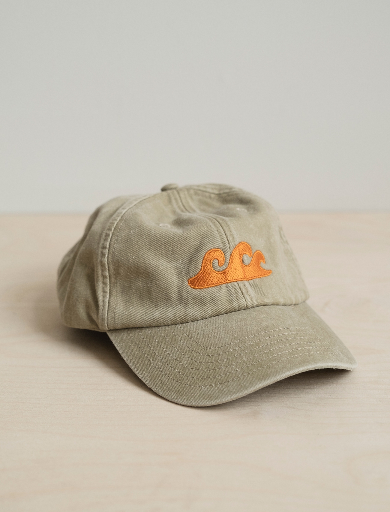 WAVE CAP, WASHED Beige/orange