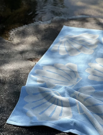 SNÄCKA FROTTÉHANDDUK, AQUA