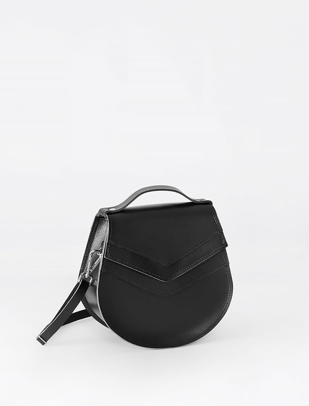 SKIFFER ARC SHOULDER BAG, BLACK