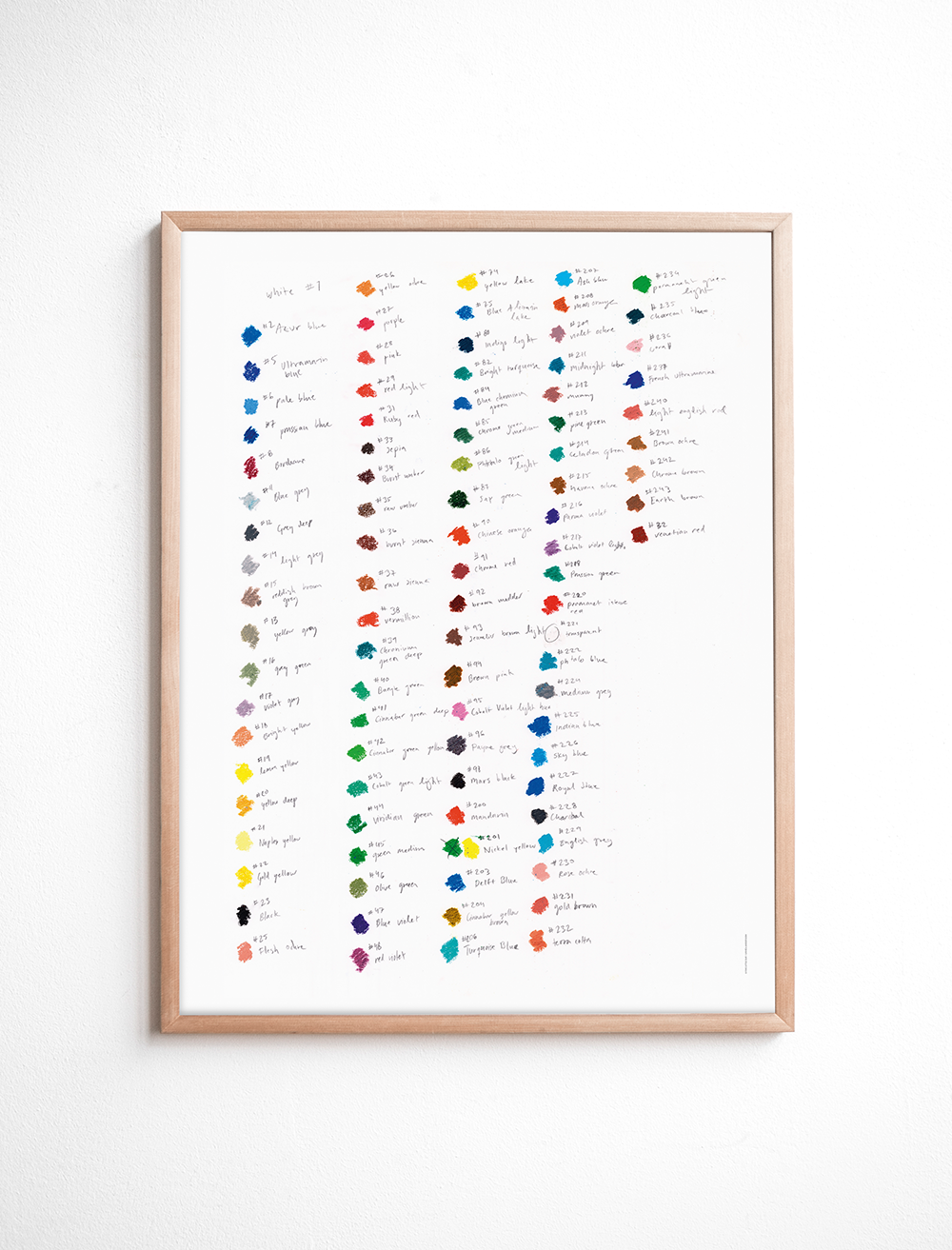 COLOR MAP POSTER 40×50 cm