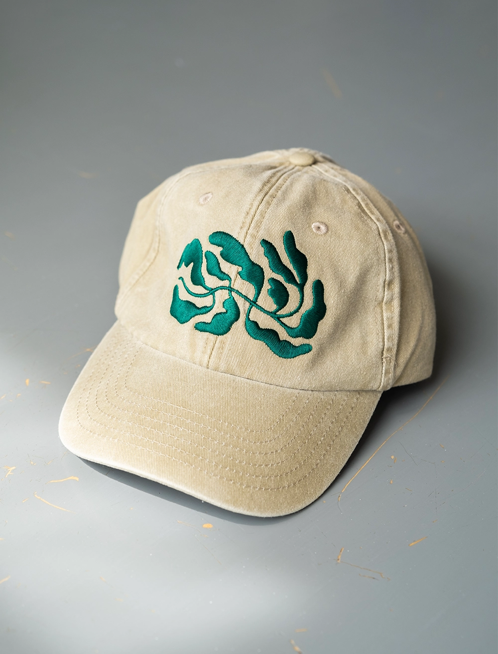 LEAVES CAP, WASHED Beige