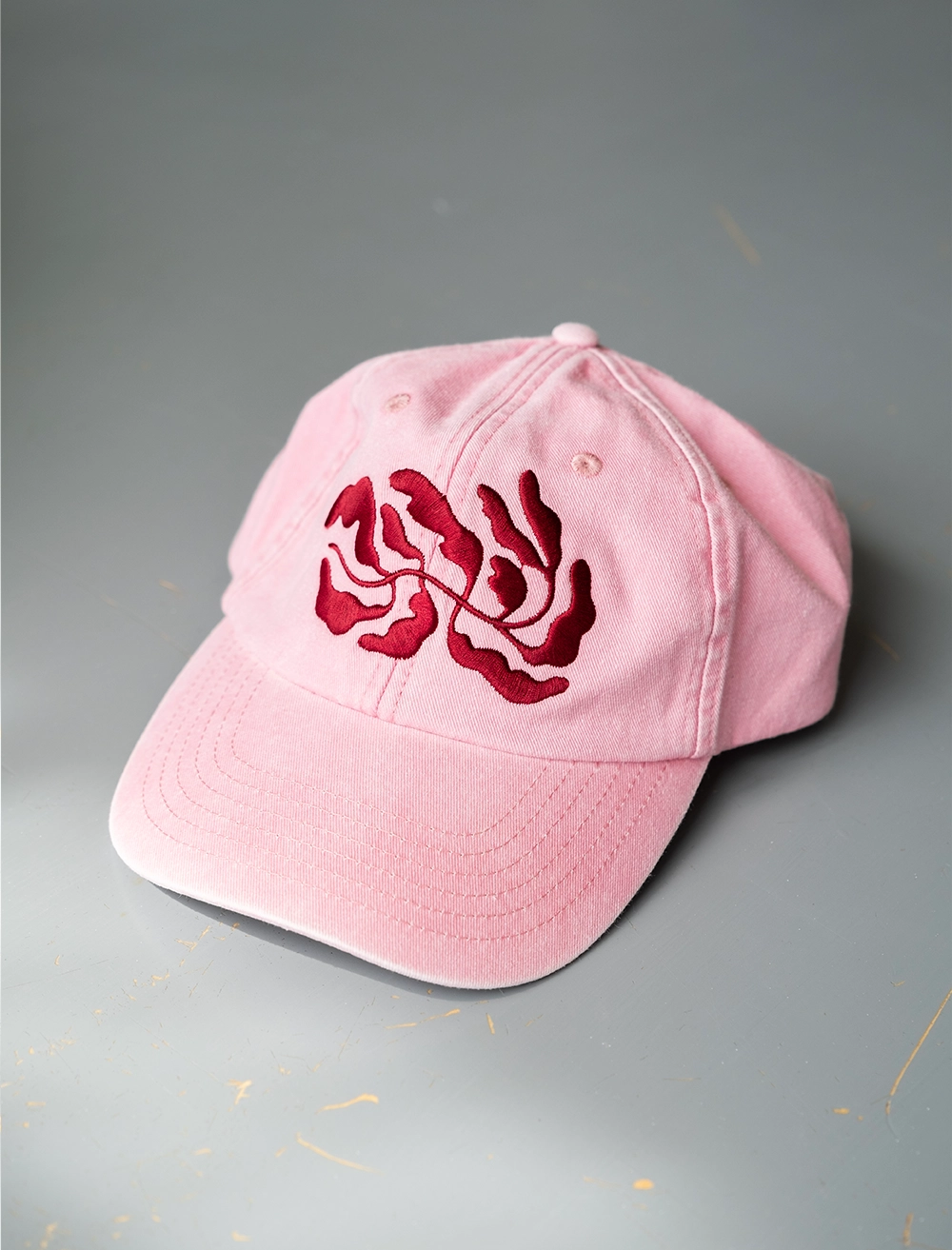 LEAVES CAP, WASHED Pink