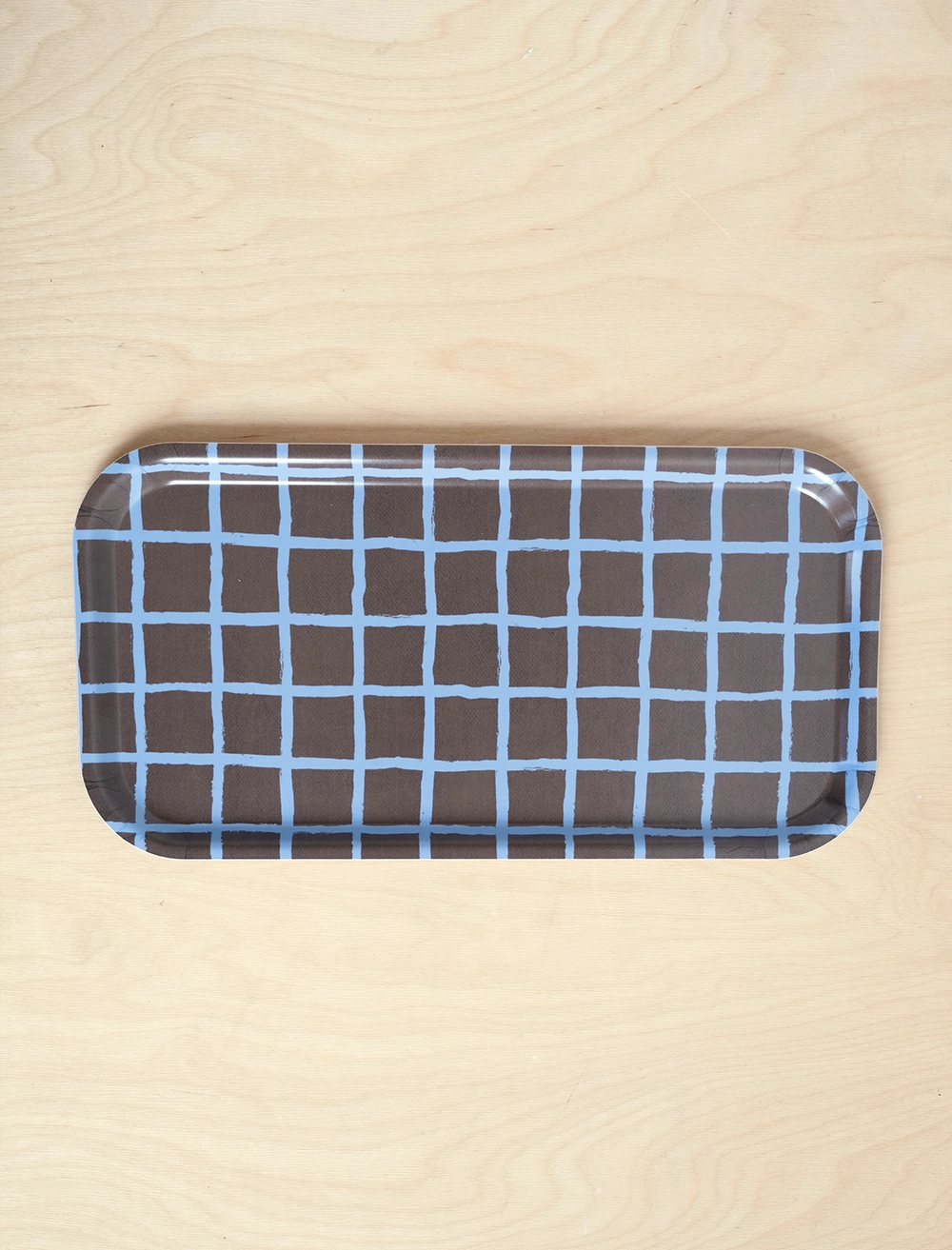 RUTIG TRAY, BROWN/BLUE