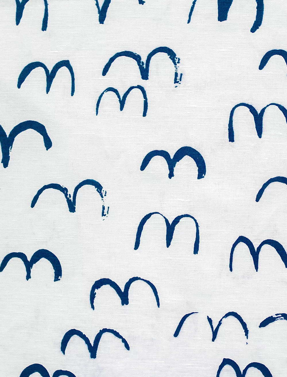 BIRD FABRIC SAMPLE, MIDNIGHT BLUE