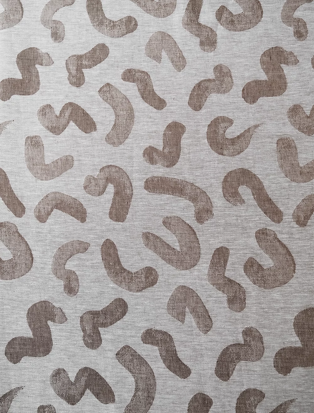 UDON LINEN FABRIC SAMPLE, BROWN