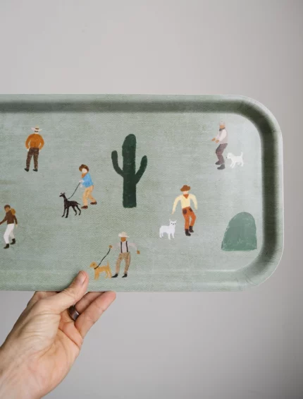 COWBOYS AND DOGS TRAY