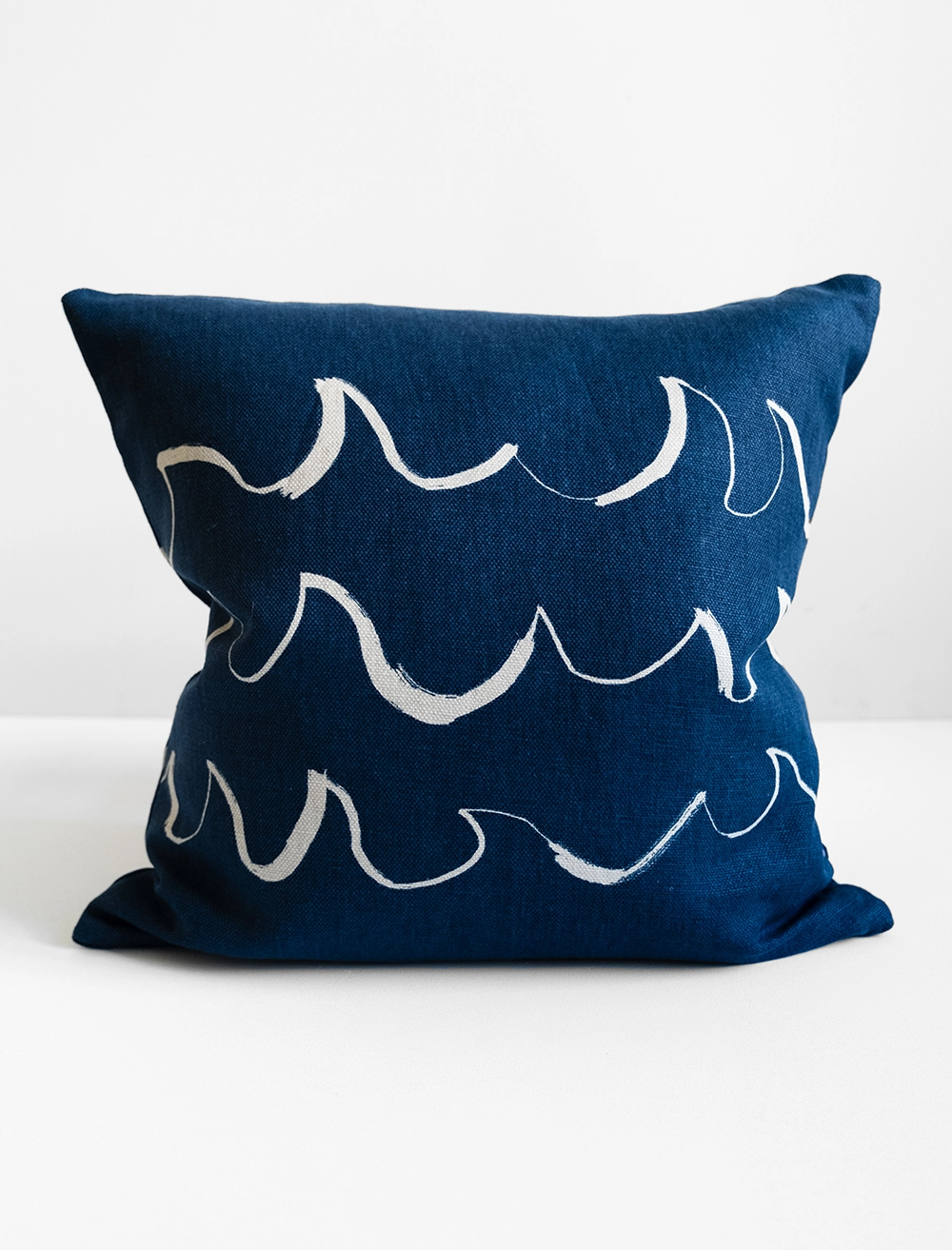 WAVE CUSHION COVER, BLUE