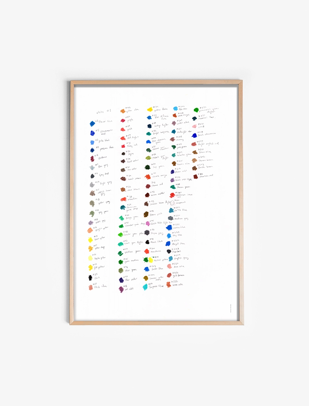 COLOR MAP POSTER 50x70 cm