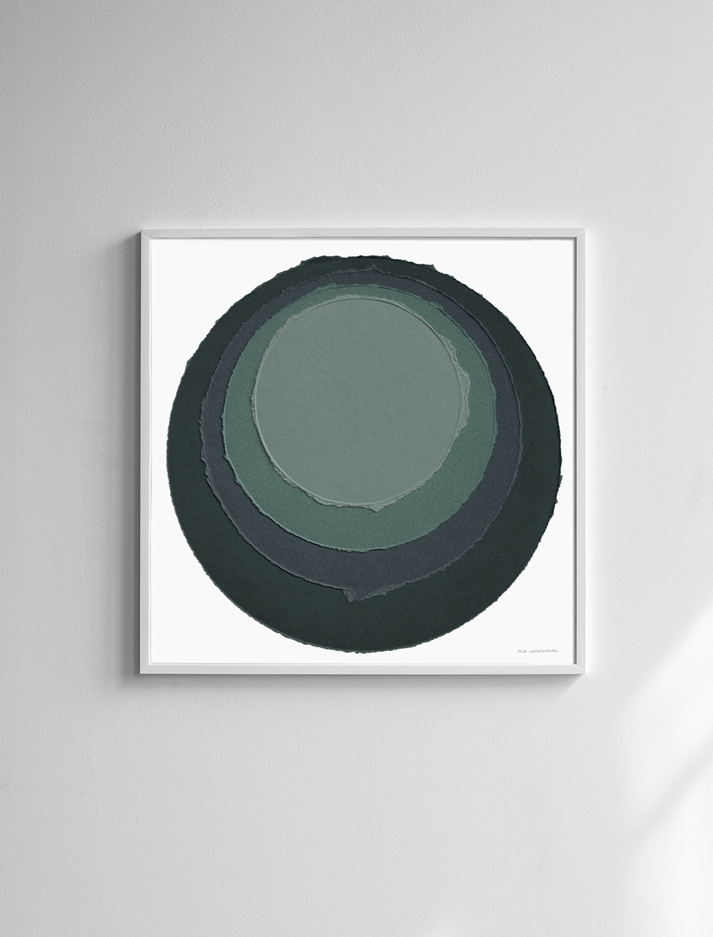GREEN SPHERE POSTER 70×70 cm